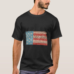 Staat von Kansas Patriotic USA Flag für Männer Fra T-Shirt
