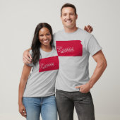 Staat von Kansas Shape T - Shirt (Unisex)