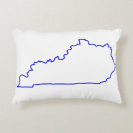 Staat von Kentucky Blue Kontur Accent Pillow Dekokissen