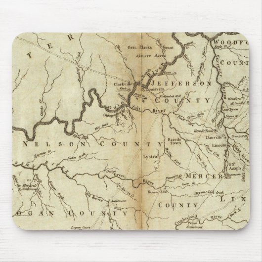 Staat von Kentucky Mousepad (Vorne)