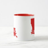 Staat von Louisiana Form Rote Tasse (Zentrum)
