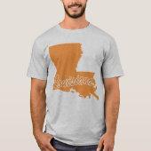 Staat von Louisiana Form T - Shirt (Vorderseite)