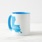 Staat von Louisiana Form Tasse (Vorderseite Links)