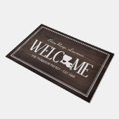 Staat von Louisiana, Personalisiertes Holzkorn Fußmatte (Schrägansicht)
