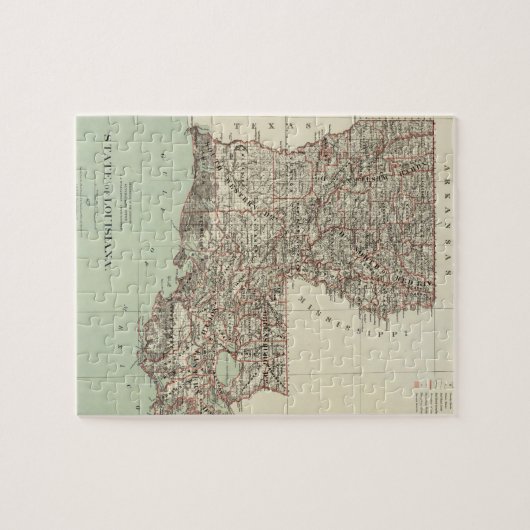 Staat von Louisiana Puzzle (Horizontal)