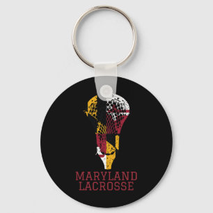 Staat von Maryland Flag Lacrosse Team Player Lax C Schlüsselanhänger