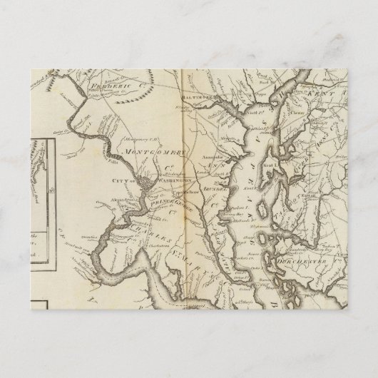 Staat von Maryland Postkarte (Vorderseite)