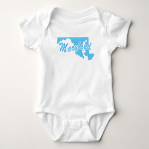 Staat von Maryland Shape Baby Bodysuit Strampler