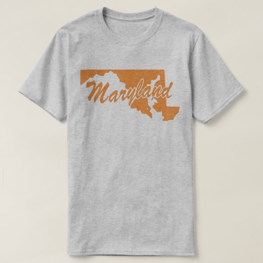 Staat von Maryland Shape T - Shirt (Design vorne)