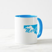 Staat von Maryland Shape-Tasse Tasse (VorderseiteRechts)
