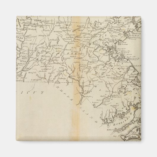 Staat von Massachusetts 2 Magnet (Vorne)