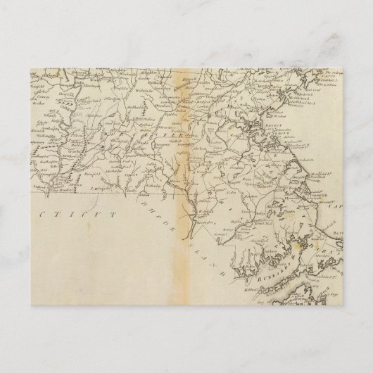 Staat von Massachusetts 2 Postkarte (Vorderseite)
