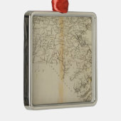 Staat von Massachusetts 2 Silbernes Ornament (Rechts)