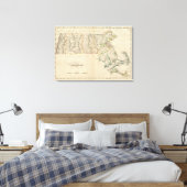 Staat von Massachusetts 3 Leinwanddruck (Insitu (Schlafzimmer))