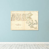 Staat von Massachusetts 3 Leinwanddruck (Insitu (Holzboden))