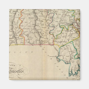 Staat von Massachusetts 3 Magnet
