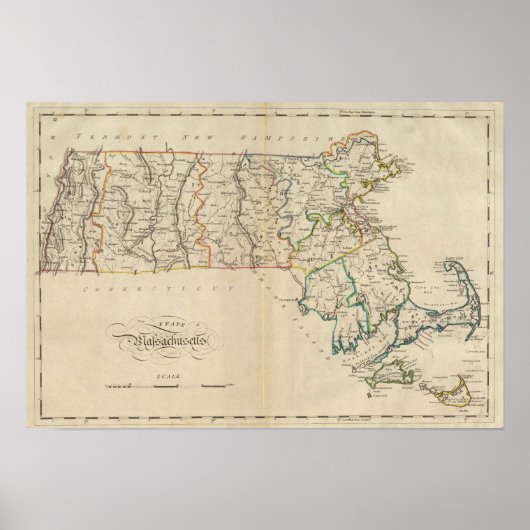 Staat von Massachusetts 3 Poster (Vorne)