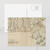 Staat von Massachusetts 3 Postkarte (Vorne/Hinten)