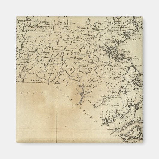 Staat von Massachusetts Magnet (Vorne)