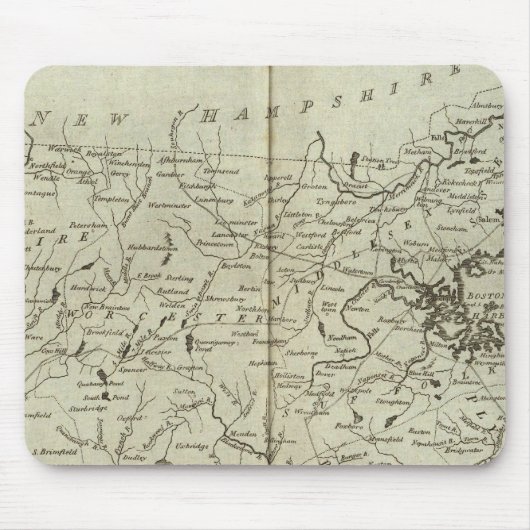 Staat von Massachusetts Mousepad (Vorne)