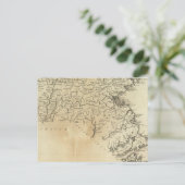 Staat von Massachusetts Postkarte (Stehend Vorderseite)