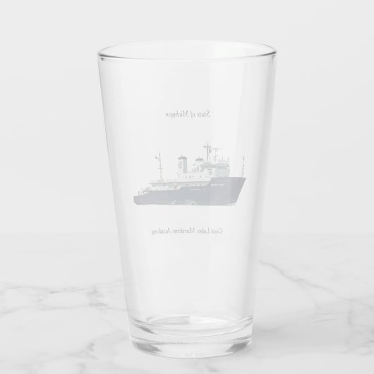 Staat von Michigan Glas (Rückseite)