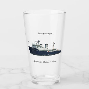 Staat von Michigan-Glas Glas