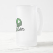 Staat von Michigan Green Black Mattglas Bierglas (VorderseiteRechts)