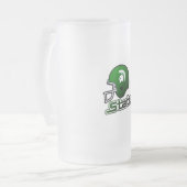 Staat von Michigan Green Black Mattglas Bierglas (Vorderseite Links)