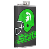 Staat von Michigan Green Flachmann (Rechts)