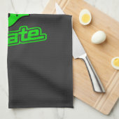 Staat von Michigan Green Geschirrtuch (Viertel Falte)