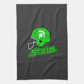 Staat von Michigan Green Geschirrtuch (Vertikal)