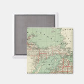 Staat von Michigan Magnet (Vorderseite/Rückseite)