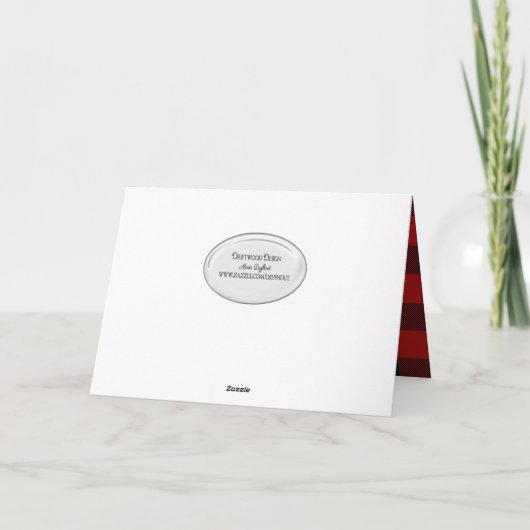 Staat von Michigan mit Büffel kariert und Santa Ca Karte (Rückseite)