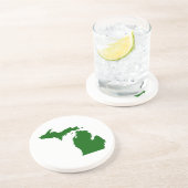 Staat von Michigan Sandstone Untersetzer (Seite)