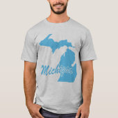 Staat von Michigan Shape T - Shirt (Vorderseite)