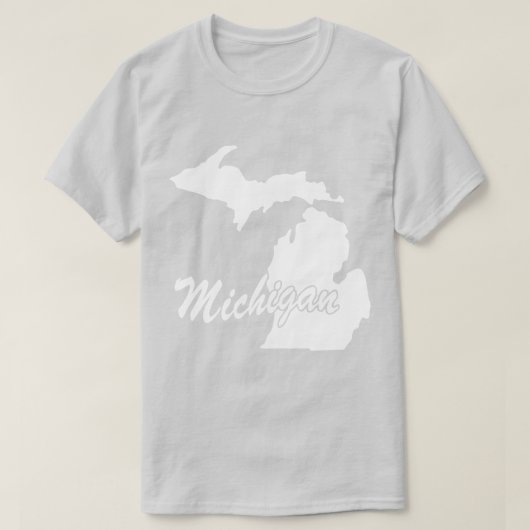 Staat von Michigan Shape T - Shirt (Design vorne)