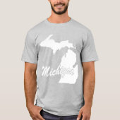 Staat von Michigan Shape T - Shirt (Vorderseite)