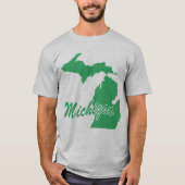 Staat von Michigan Shape T - Shirt (Vorderseite)