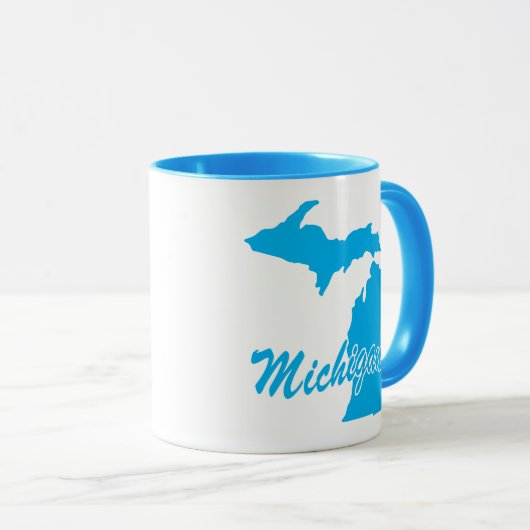 Staat von Michigan Shape-Tasse Tasse (VorderseiteRechts)