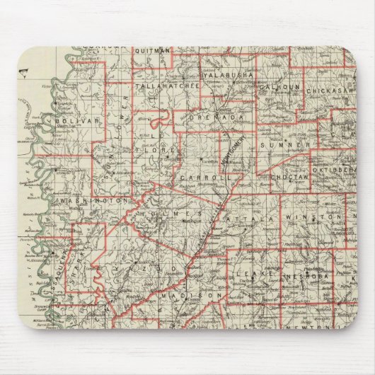 Staat von Mississippi Mousepad (Vorne)