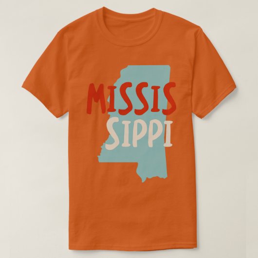 Staat von Mississippi T-Shirt (Design vorne)