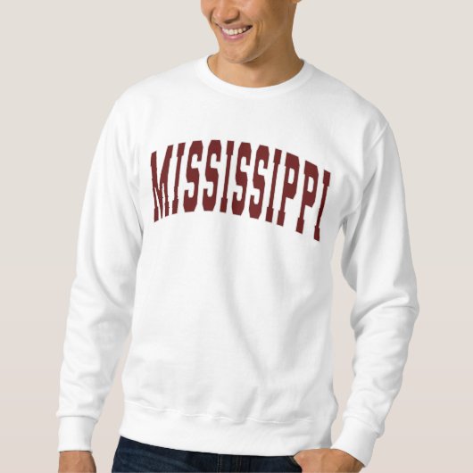 Staat von Mississippi Vintager Uni Sweatshirt (Vorderseite)