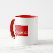 Staat von Montana Form Rote Tasse (Vorderseite Links)