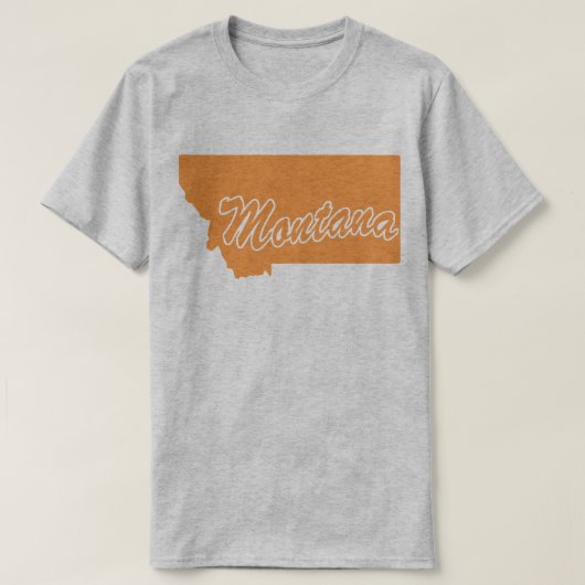 Staat von Montana Shape T - Shirt (Design vorne)