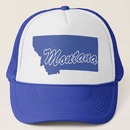 Staat von Montana Shape Trucker Hat Truckerkappe (Vorderseite)