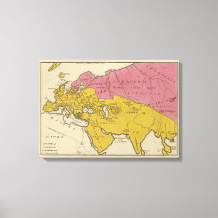 Staat von Nationen am christlichen aera Leinwanddruck