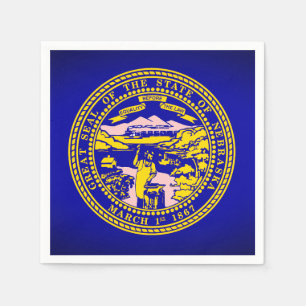 Staat von Nebraska Flag Paper Party Napkins Serviette