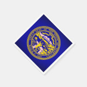 Staat von Nebraska Flag Paper Party Napkins Serviette (Ecke)
