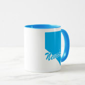 Staat von Nevada Form Tasse (VorderseiteRechts)